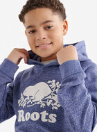 Chandail kangourou original &agrave; capuchon en jersey bouclette en coton bio pour enfants