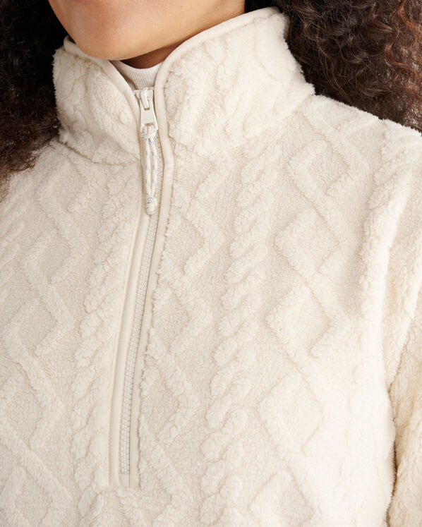Cable Shearling Fleece Half Zip Cable Shearling Fleece Half Zip