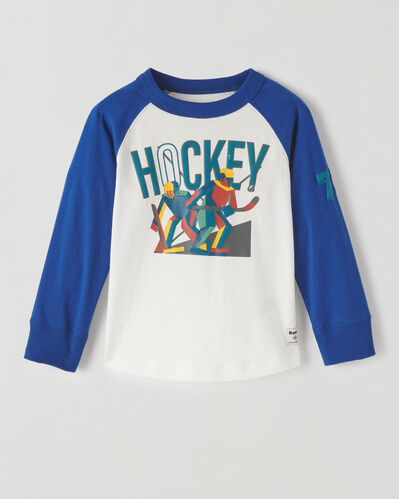 T-shirt à manches raglan Hockey pour tout-petits