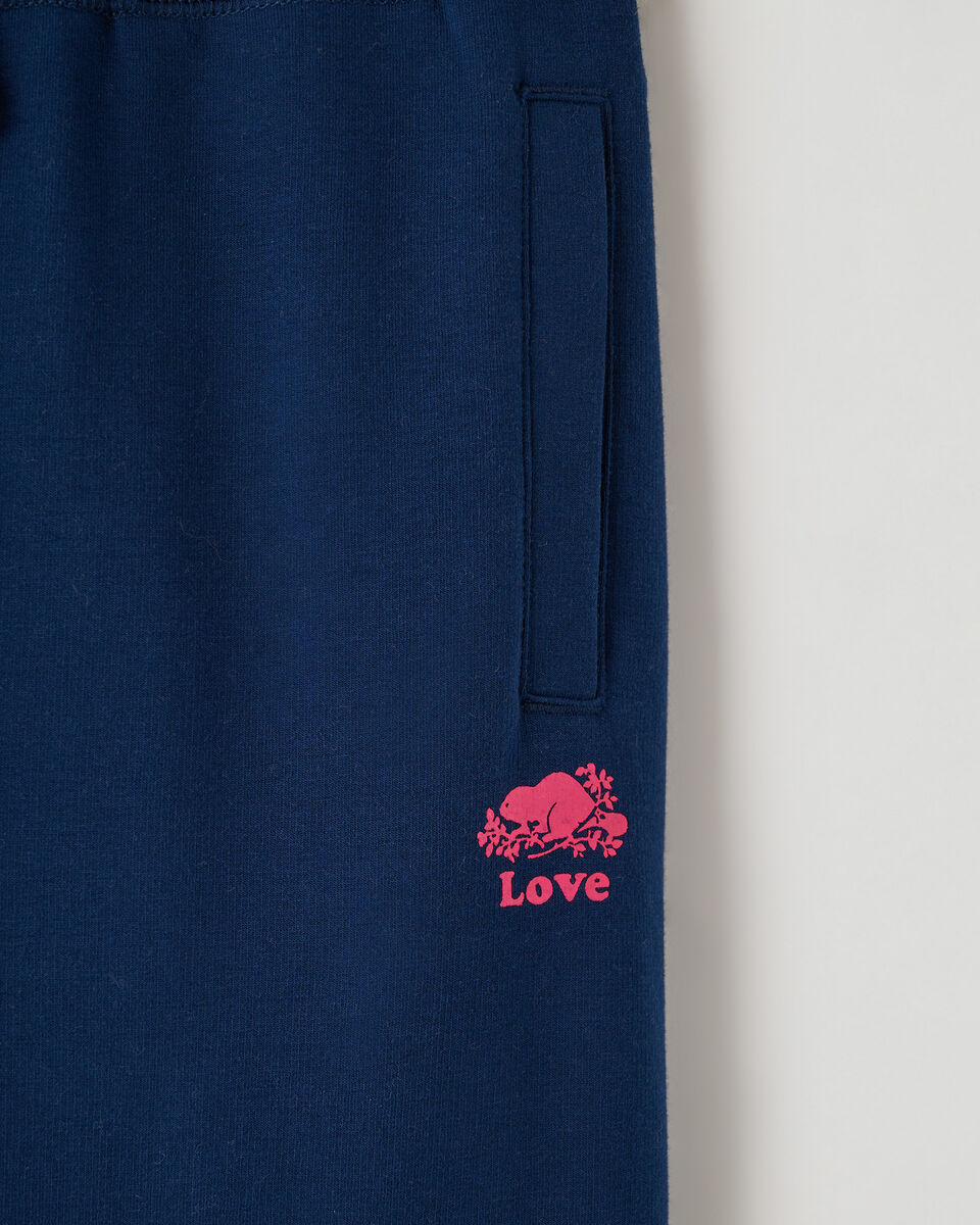 Pantalon ajusté en molleton douillet Amour pour fille 