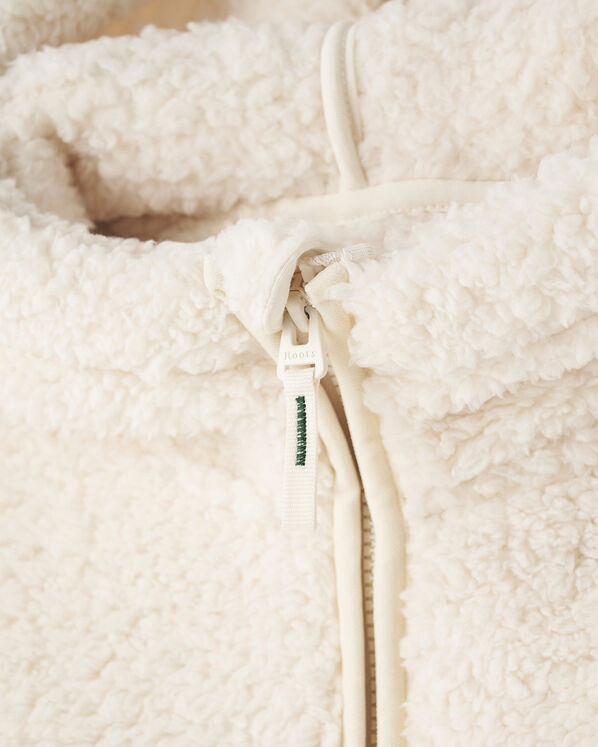 Chandail à capuchon et glissière en molleton style mouton Creekside pour enfants