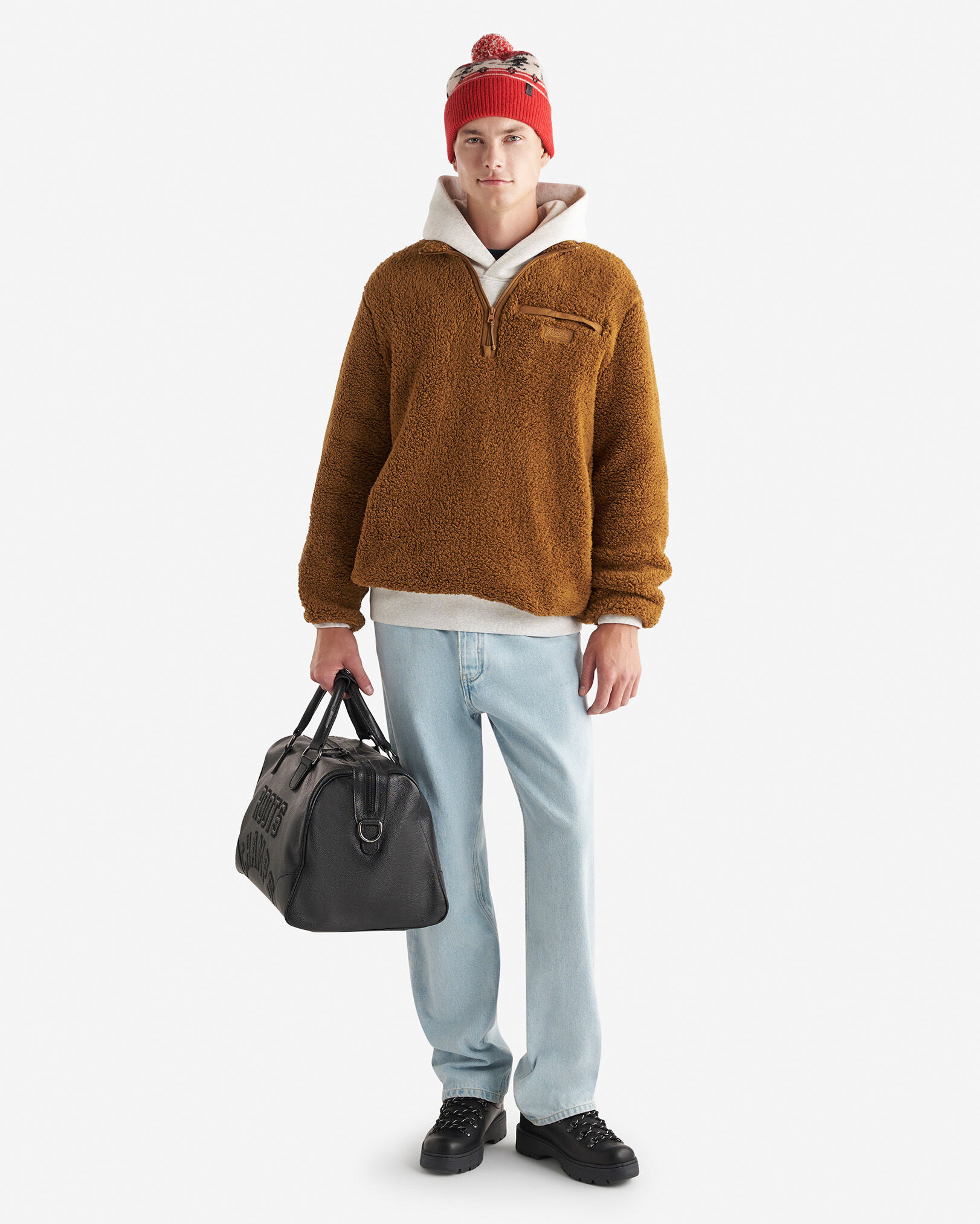Creekside Shearling Half Zip Stein