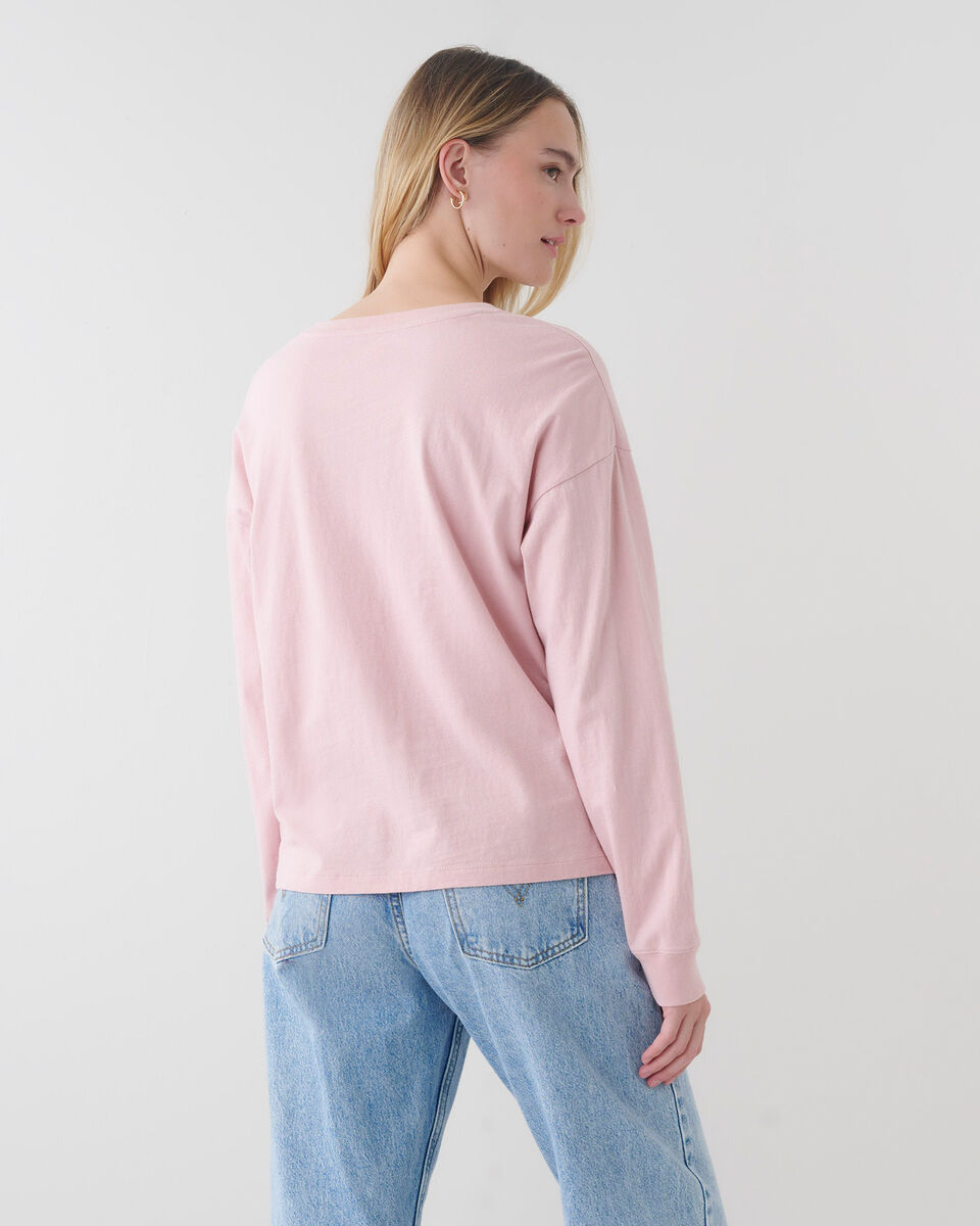 Womens Organic Cooper Beaver Long Sleeve T-shirt