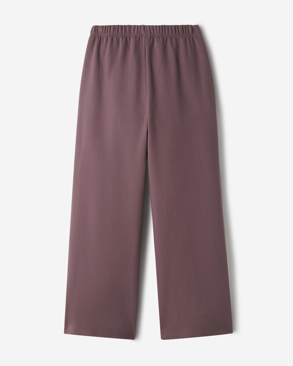 Pantalon &agrave; jambe large en molleton de coton bio Cooper