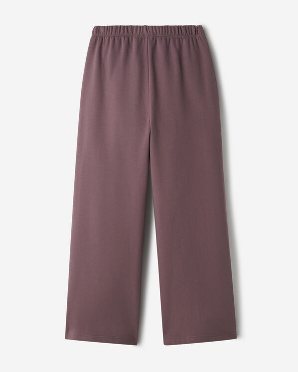 Pantalon &agrave; jambe large en molleton de coton bio Cooper