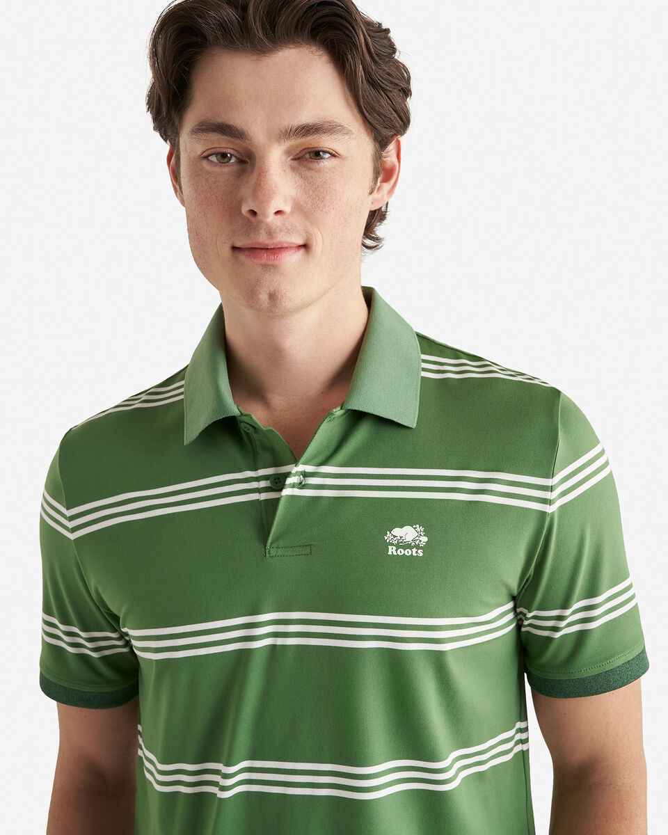 Renew Knit Striped Polo