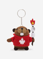 Marshmallow Beaver Keychain