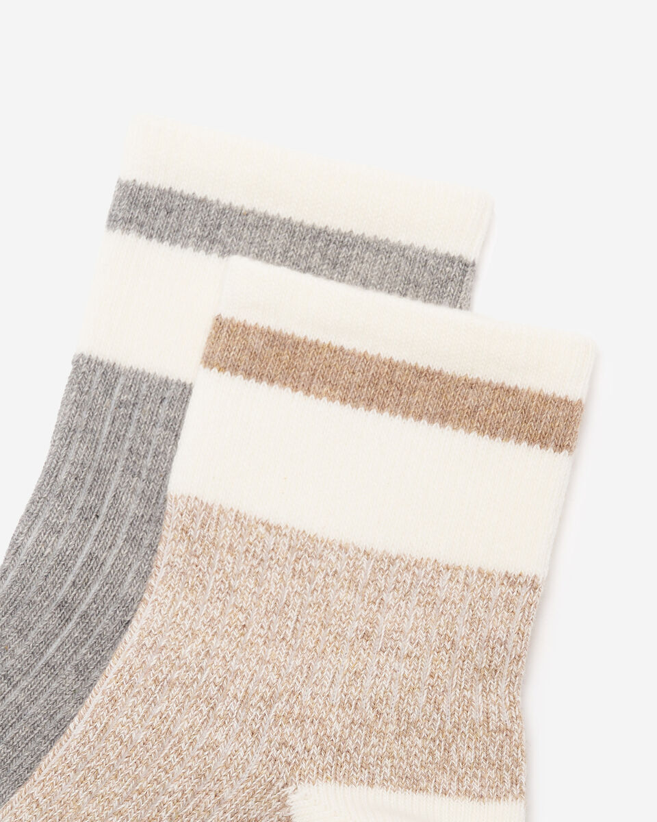 Adult Cotton Cabin Ankle Sock 2 Pack