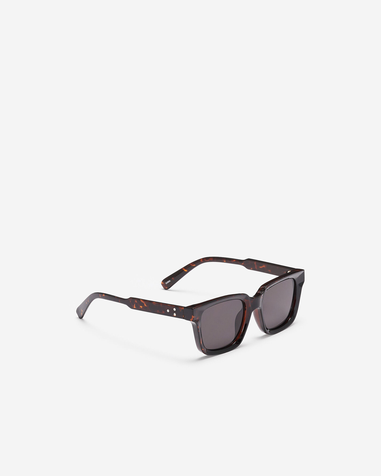 Plastic Square Bevelled Sunglasses