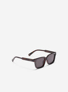 Womens Plastic Square Bevelled Sunglasses