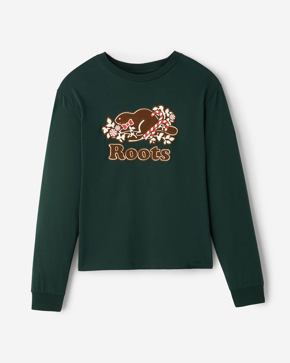 Womens Festive Cooper Long Sleeve T-Shirt
