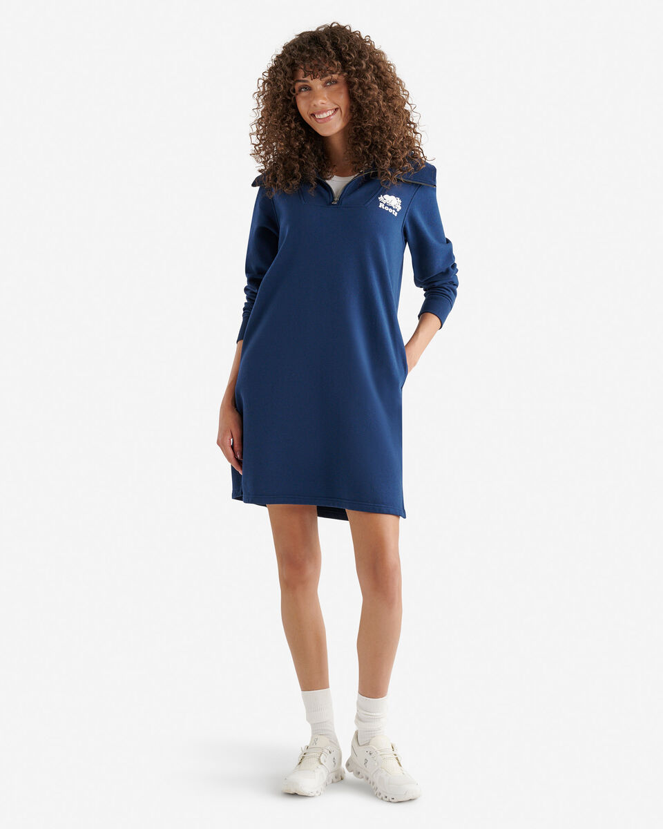 Organic Cooper Half Zip Dress