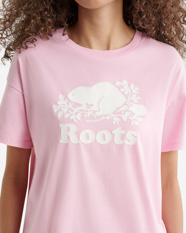 T-shirt d&eacute;contract&eacute; en coton bio Cooper pour femme