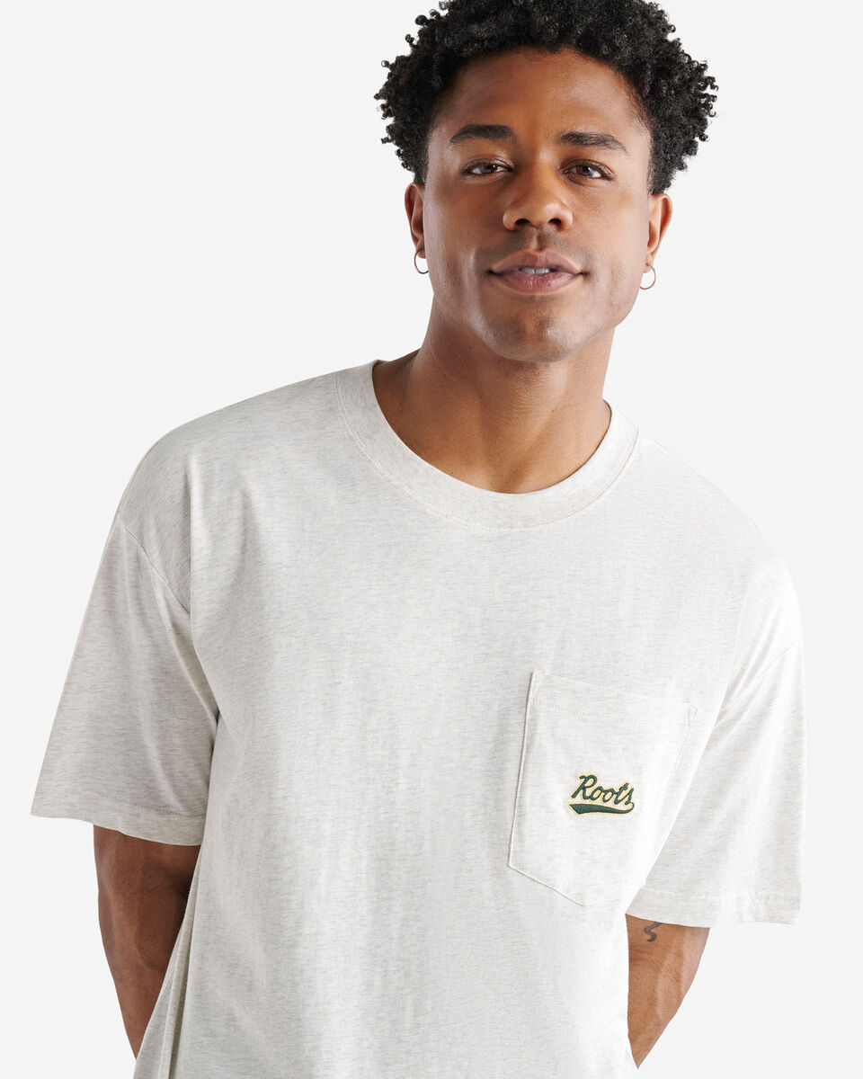 T-shirt décontracté à poche Roots pour hommes