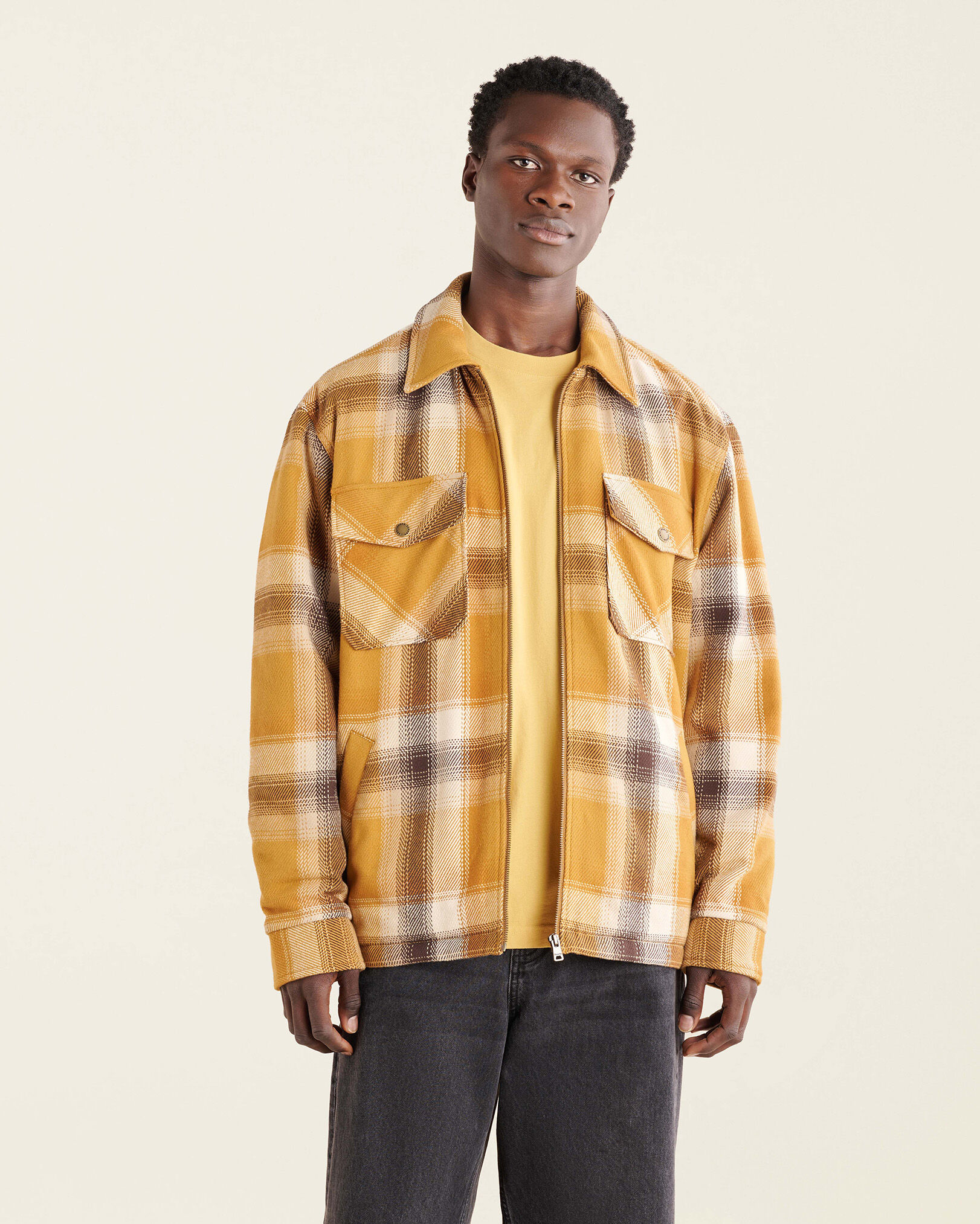 Roots plaid outlet jacket