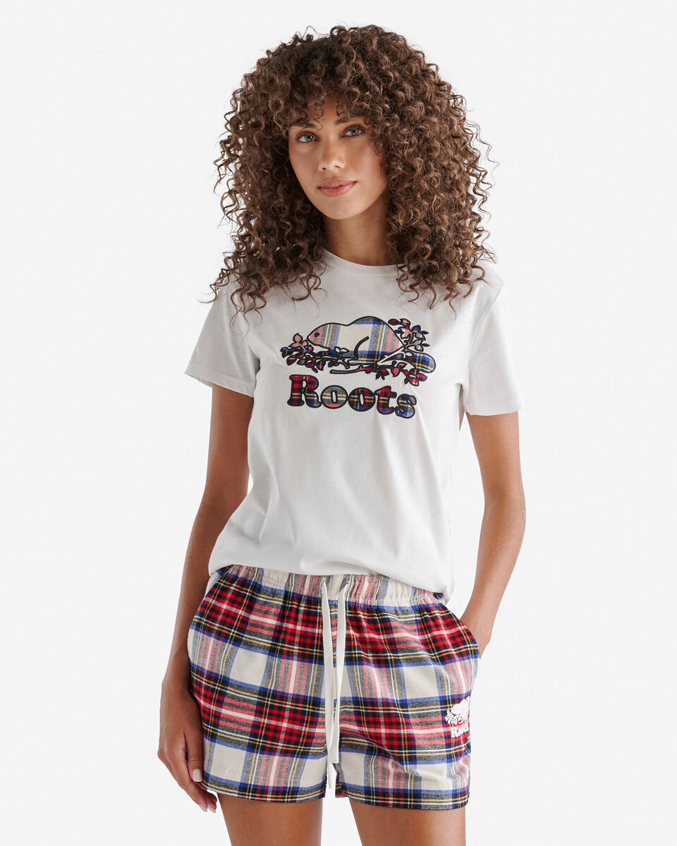 T-shirt à carreaux Inglenook pour femmes