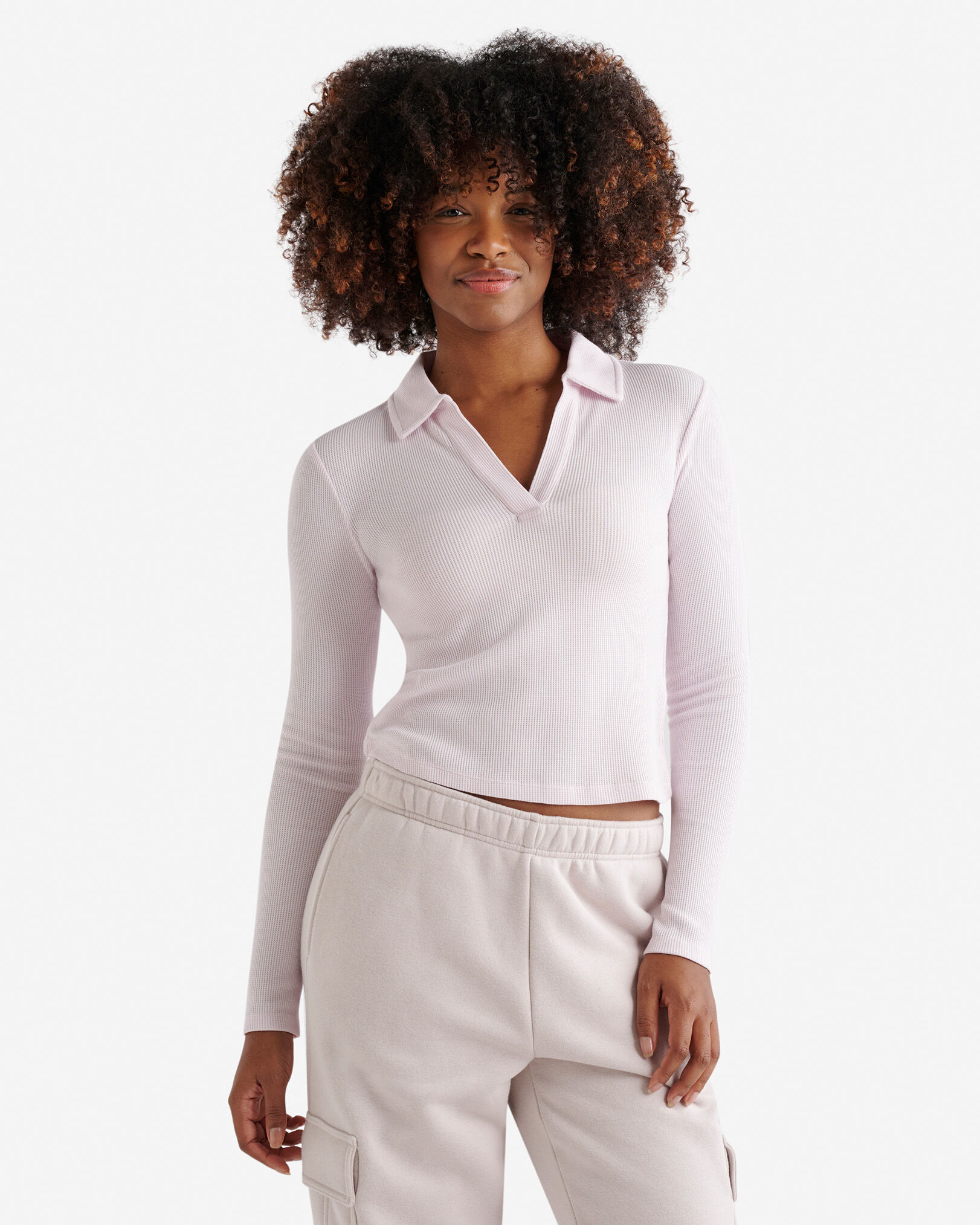 Baby Waffle Polo Top