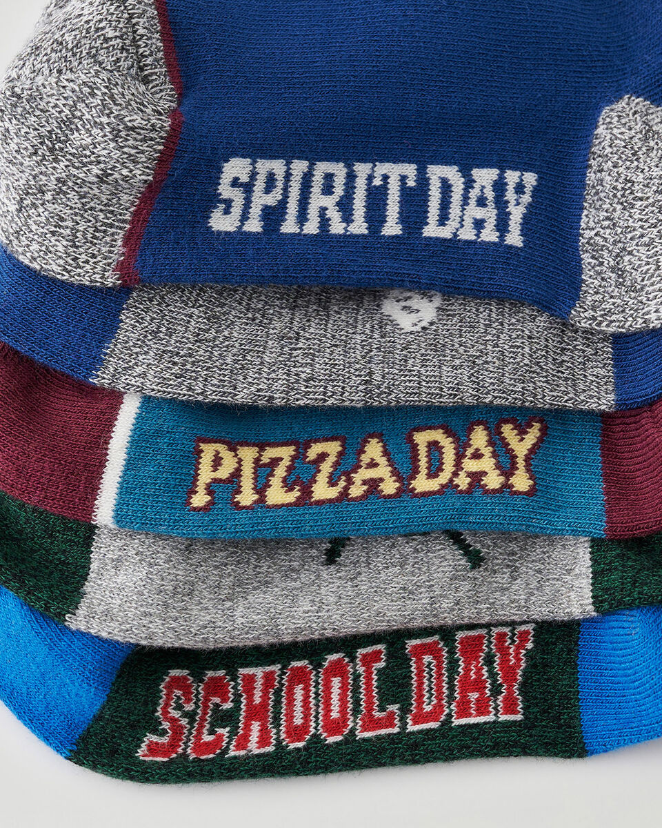 Kid School Days Sock 5 Pack