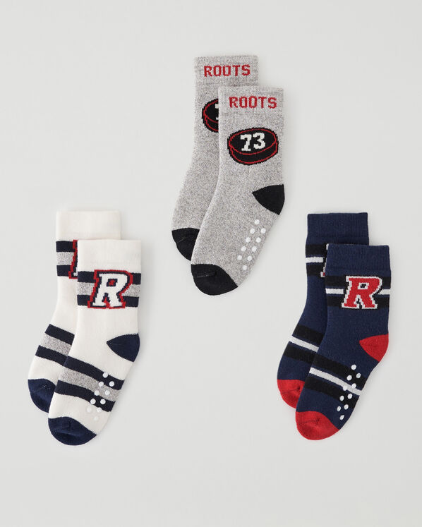 3 paires de chaussettes de hockey pour tout-petits