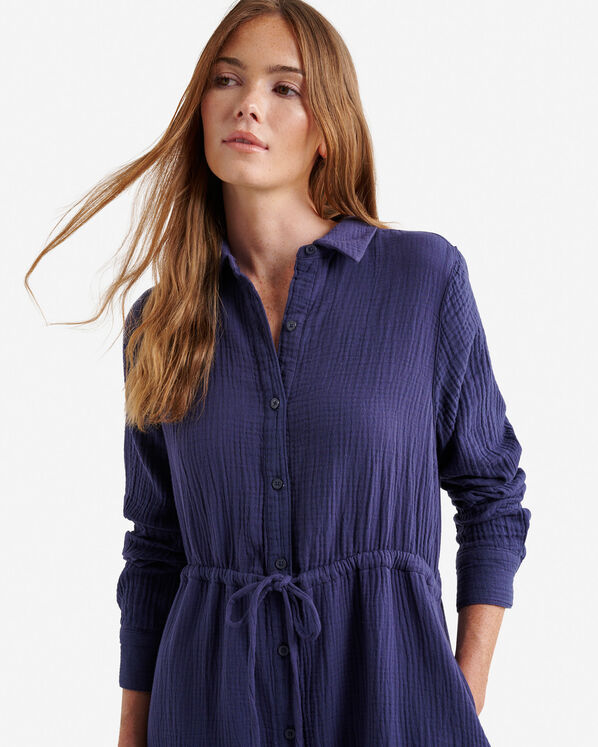 Isla Cotton Gauze Shirt Dress