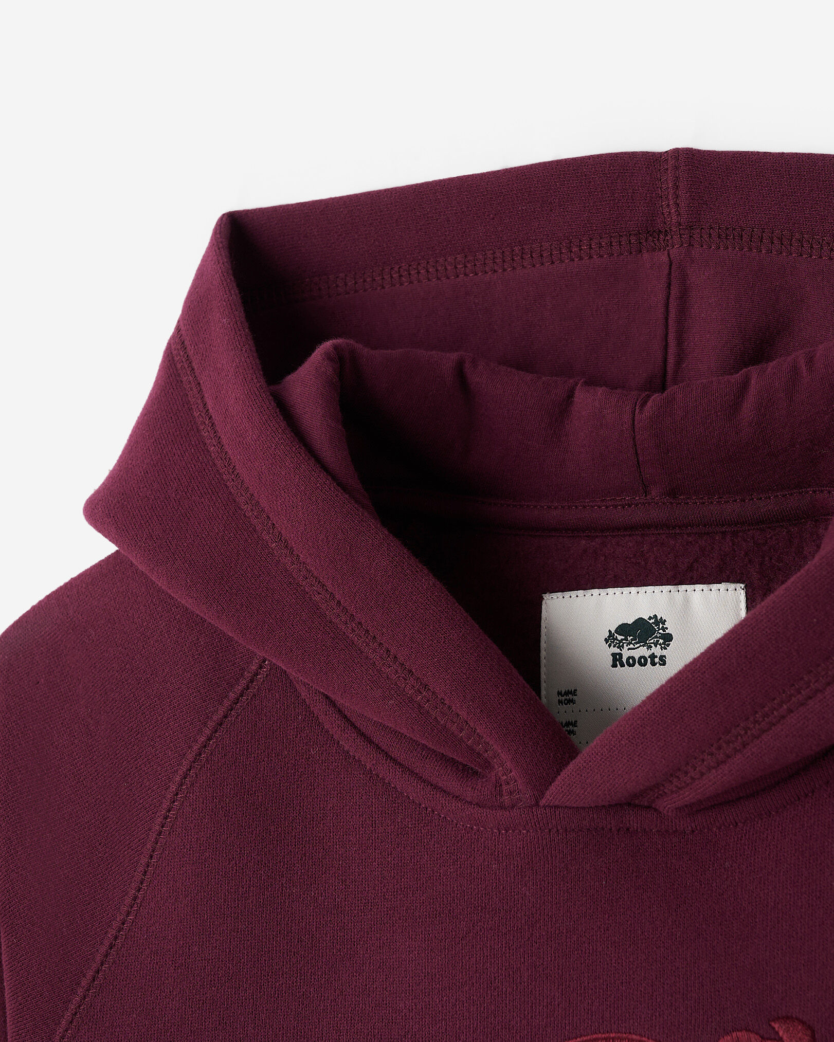 Kids Organic Cooper Satin Stitch Kanga Hoodie