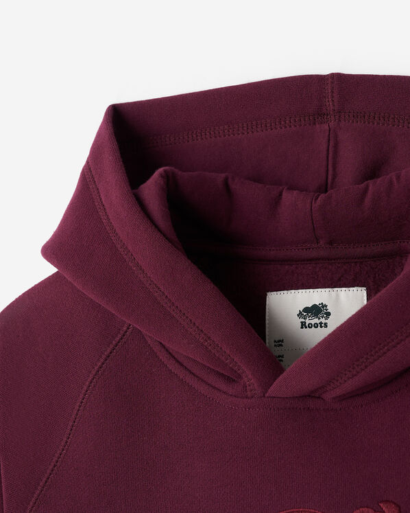 Chandail kangourou &agrave; capuchon en coton bio &agrave; coutures en satin Cooper pour enfants