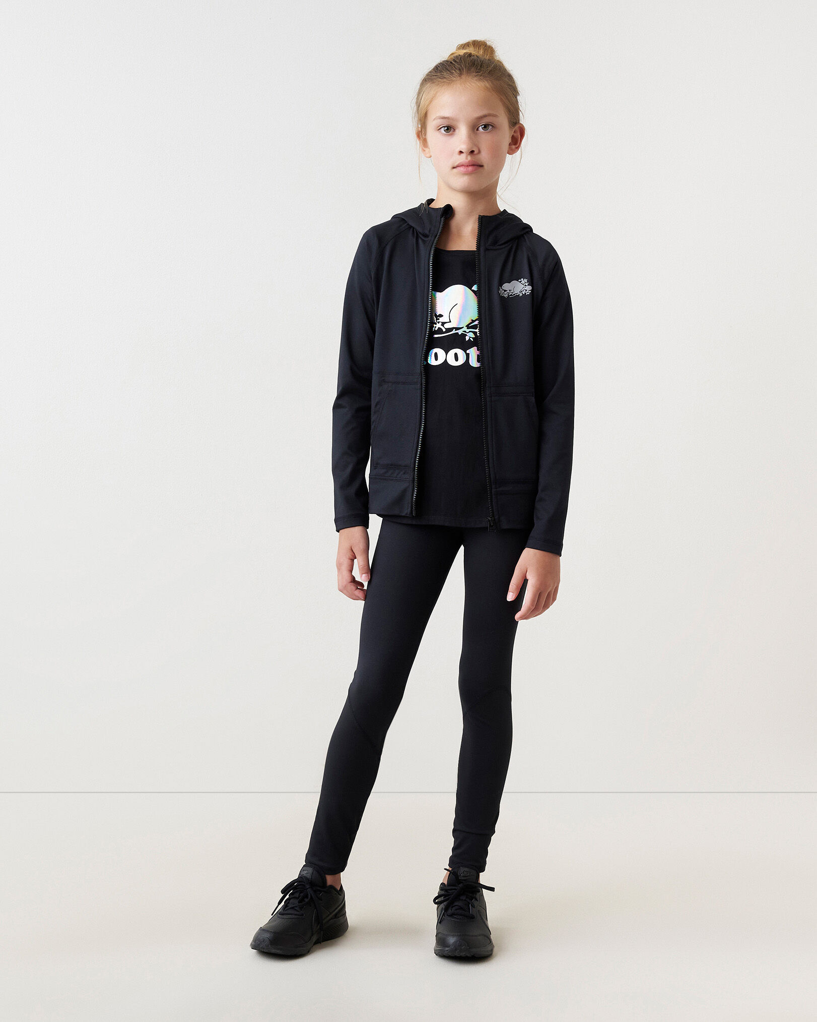 Girls Lola Journey Full Zip Hoodie Sweatshirts and Hoodies Roots