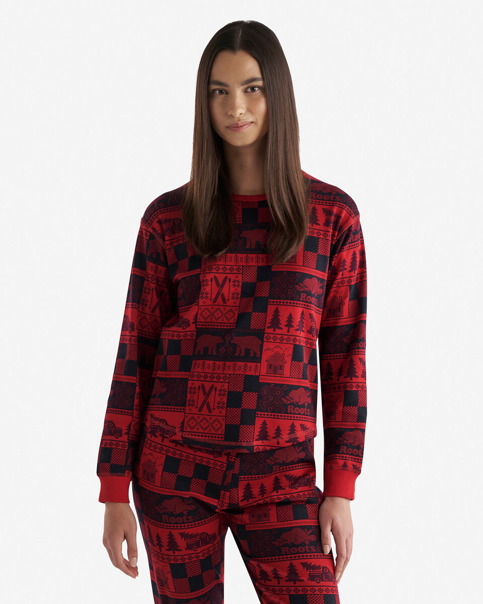 Womens Holiday Pajama Top