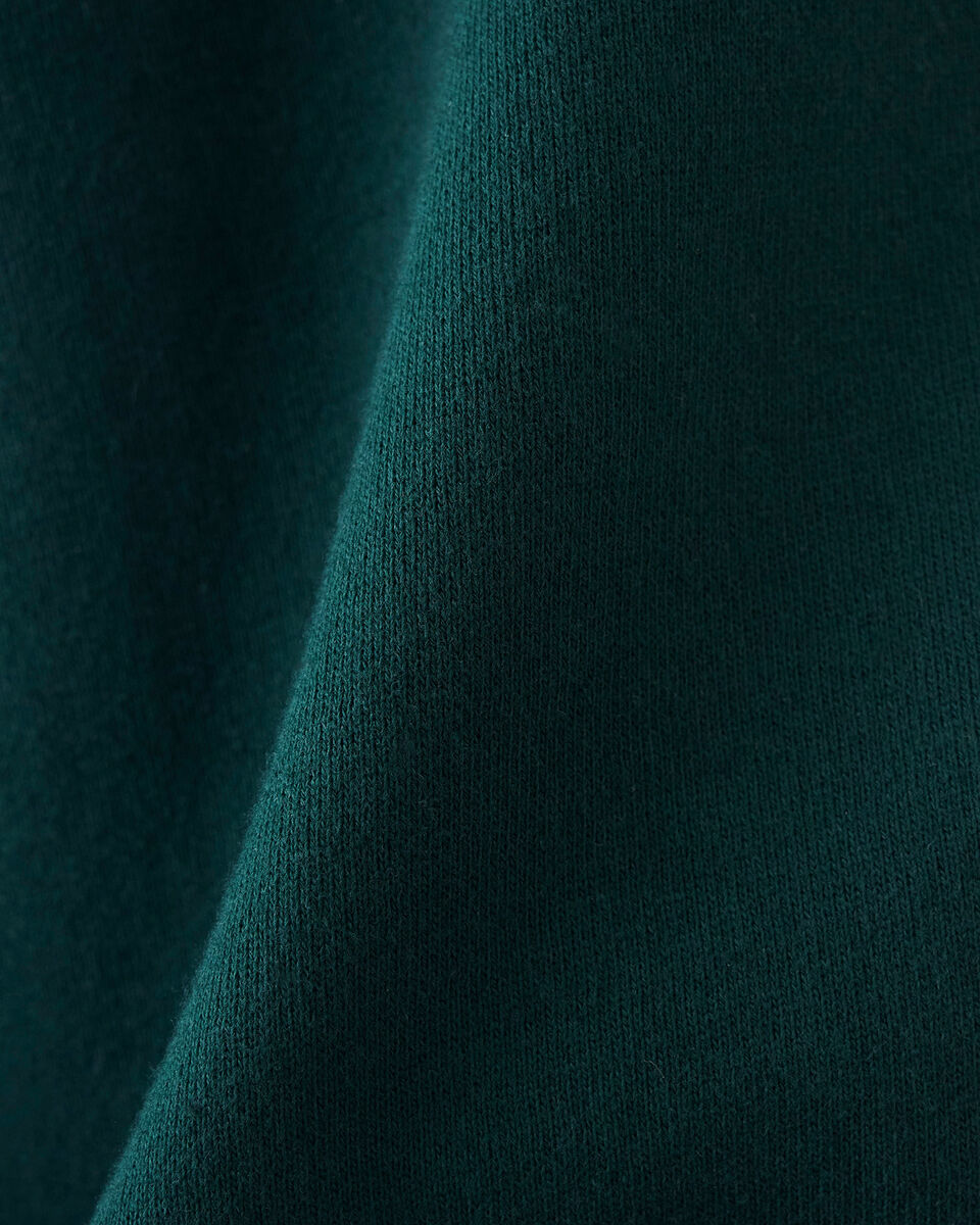 Pantalon original ajusté long à cheville côtelée en molleton de coton bio (entrejambe : 32,5 po)
