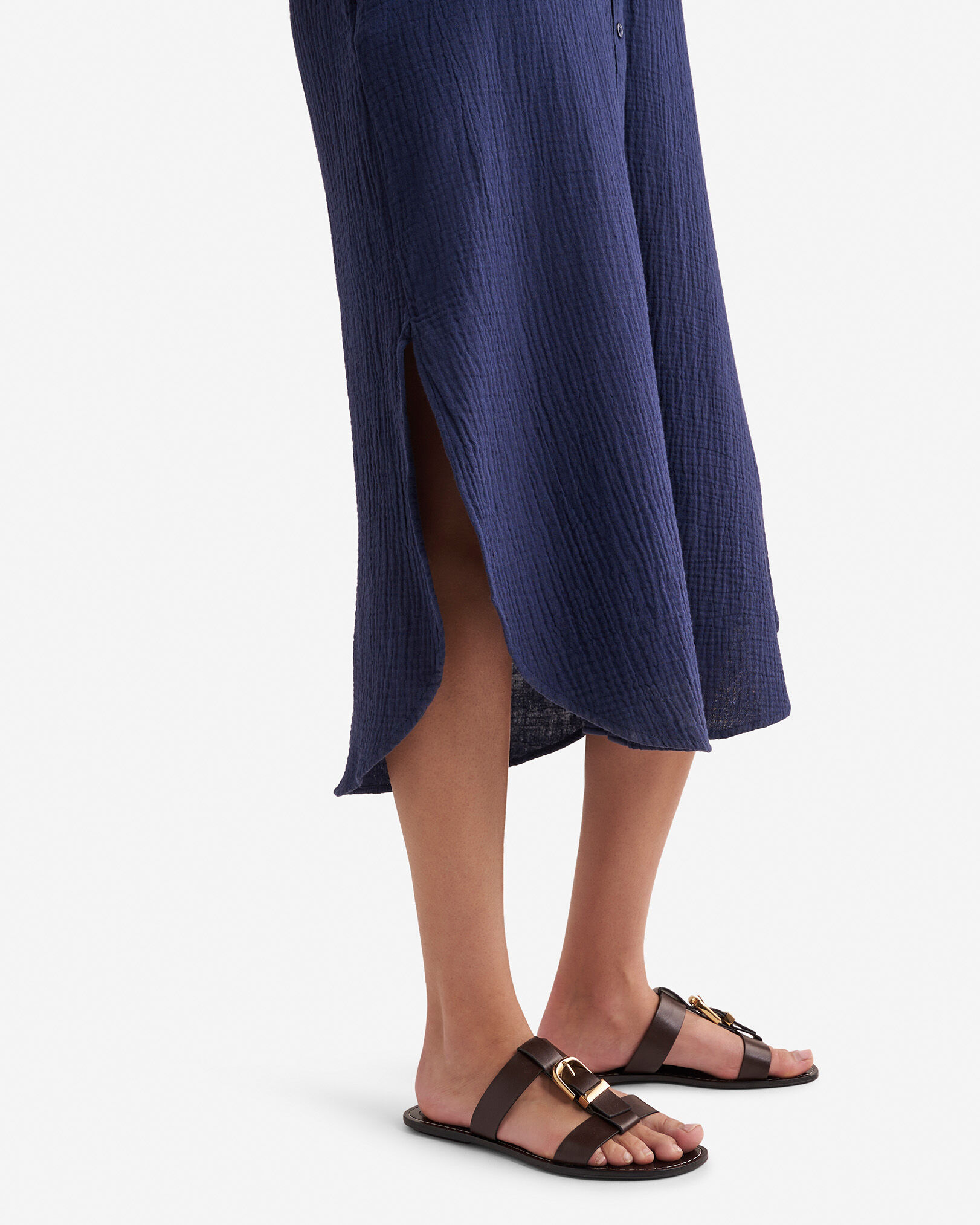 Isla Cotton Gauze Shirt Dress