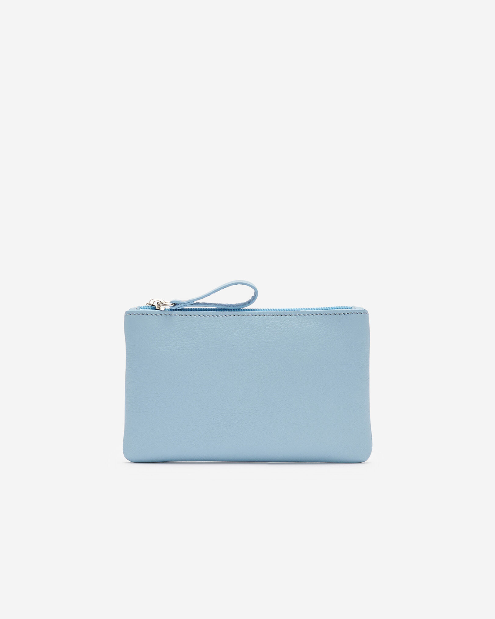 Pochette moyenne à glissière en cuir Nuage