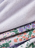 Chandail à capuchon et glissière motif floral pour bébé