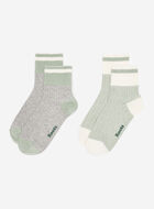 Womens Cotton Cabin Ankle Sock 2 Pack