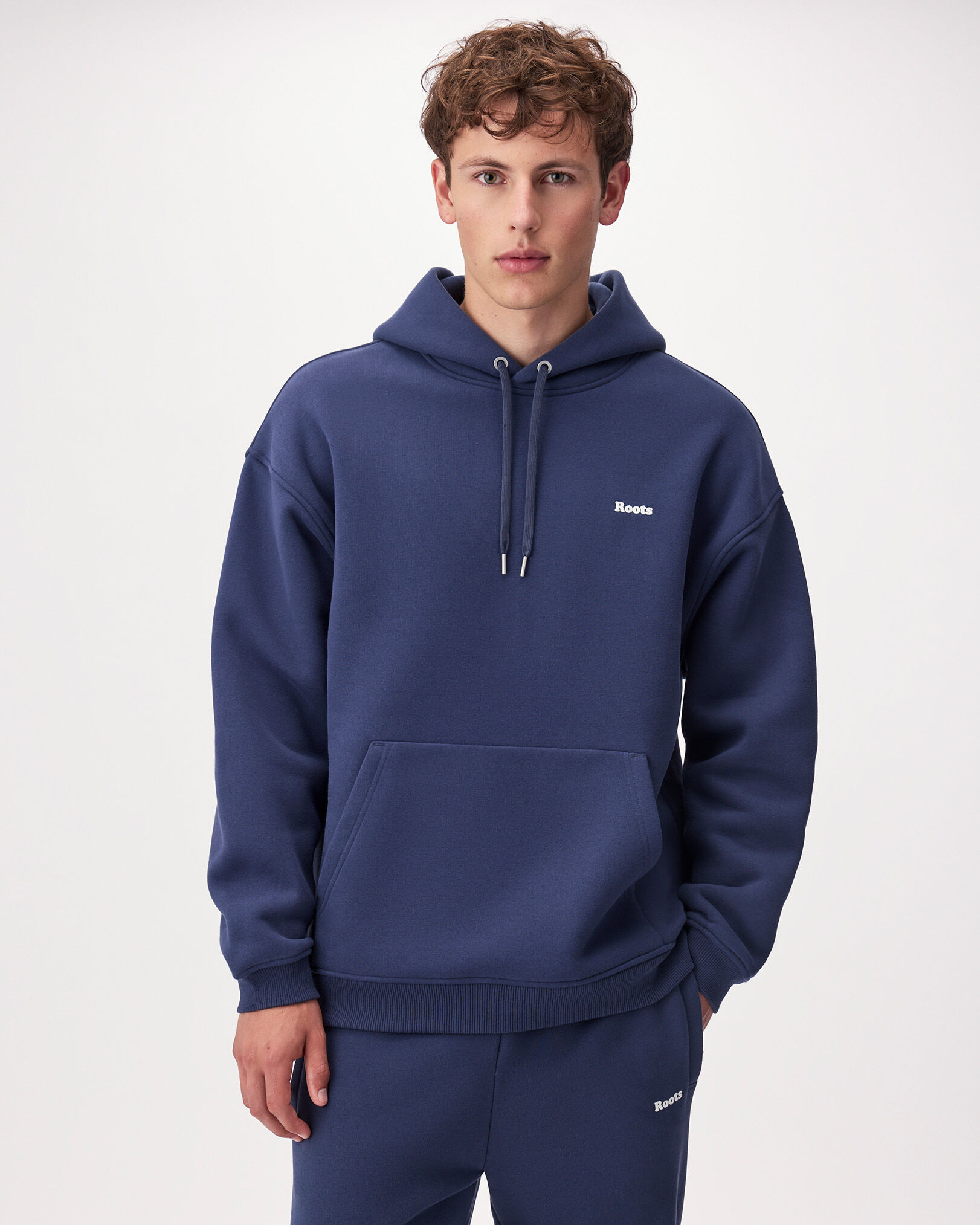 Men's Blue Sweatshirts & Hoodies - Roots