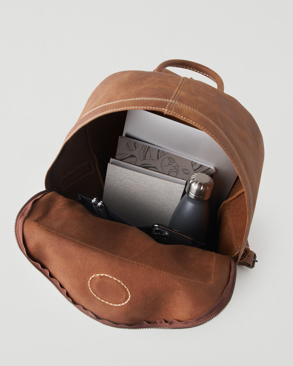 Sac à dos pour étudiant Feuille d’érable en cuir Tribe