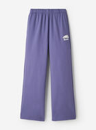 Pantalon molletonn&eacute; en coton biologique &agrave; jambe large Cooper 