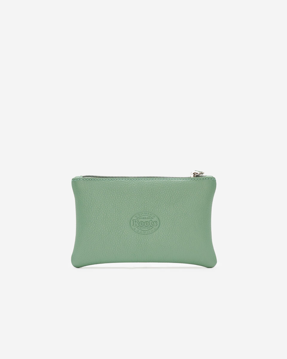 Pochette moyenne à glissière en cuir Cervino