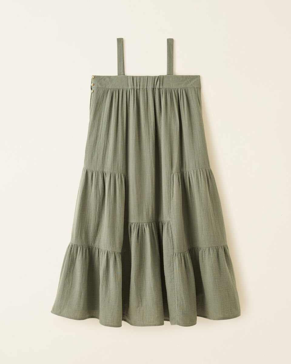 Isla Cotton Gauze Tiered Dress Dresses, Jumpsuits Roots