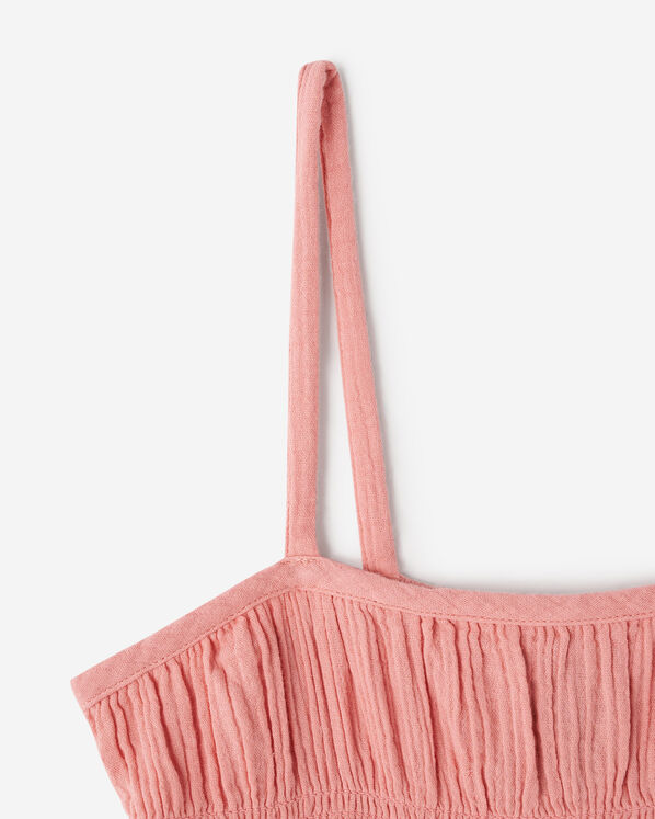 Girls Crinkle Tiered Dress