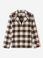 Chemise de pyjama &agrave; carreaux pour femme