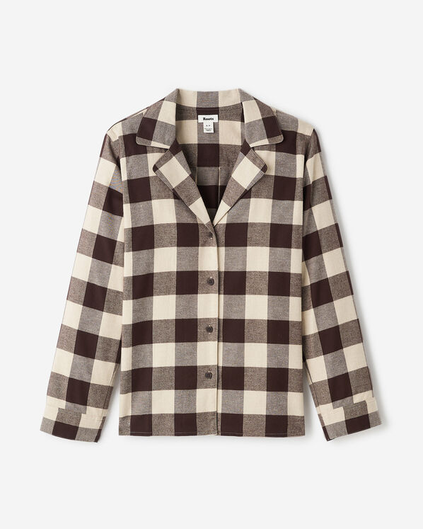 Womens Plaid Pajama Shirt