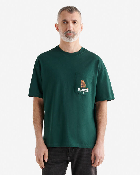 T-shirt décontracté à poche Faune sauvage pour homme