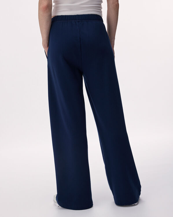 Pantalon &agrave; jambe large en molleton de coton bio Cooper