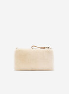 Shearling Medium Zip Pouch