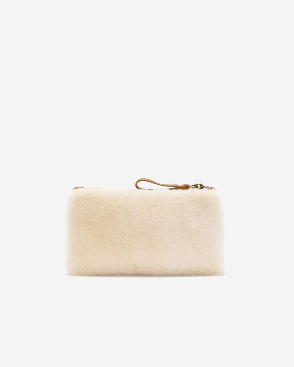 Shearling Medium Zip Pouch