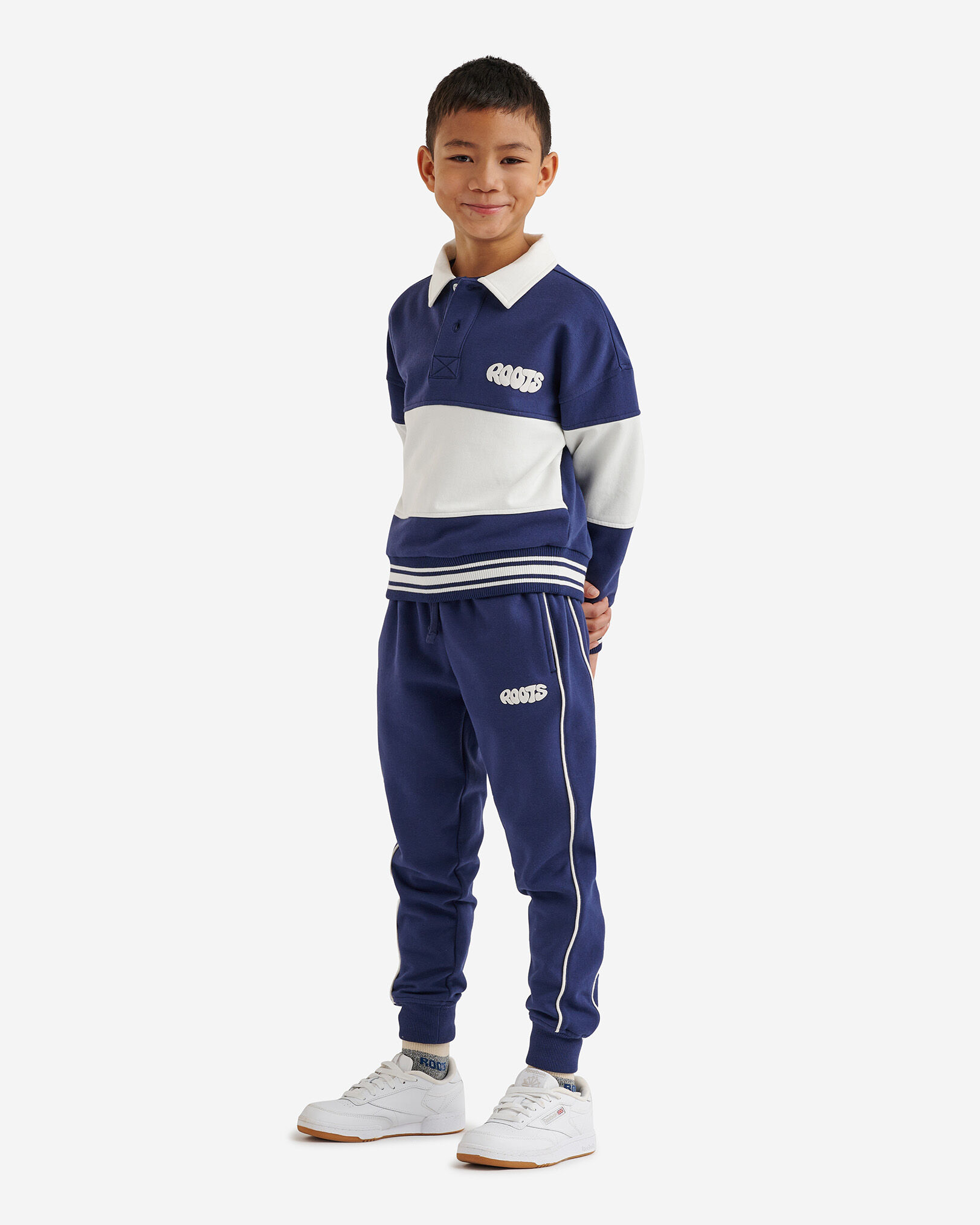 Roots best sale blue tracksuit
