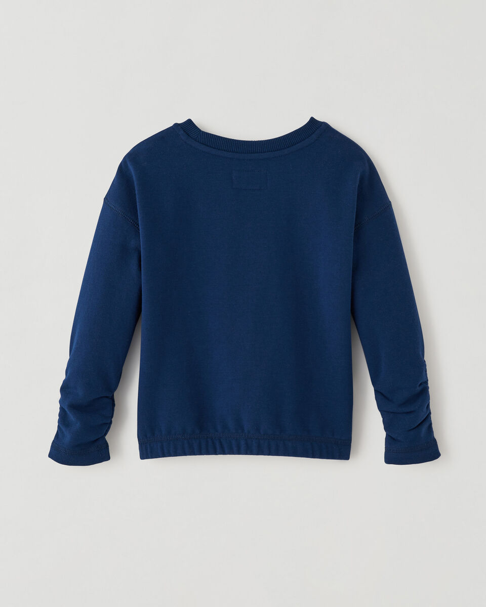 Toddler Girls Love Cozy Ruched Crew Sweatshirt