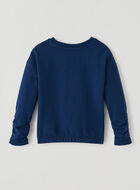 Toddler Girls Love Cozy Ruched Crew Sweatshirt