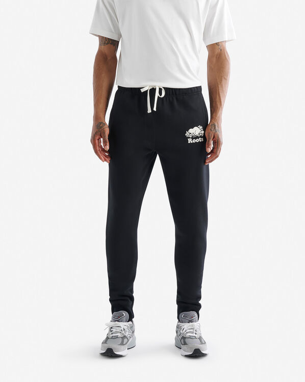 Pantalon ajusté en molleton de coton bio Park
