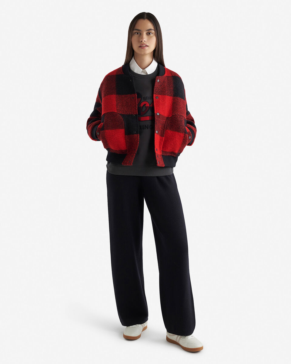 Plaid Applique Crew